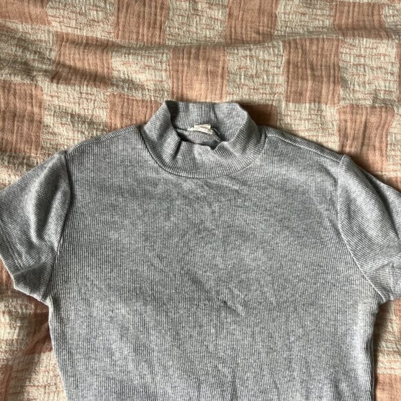 Garage Grey Bodycon Dress Mock Neck - Picture 3 of 3